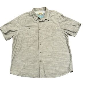 Woolrich Men’s 100% Cotton Short sleeve Button down shirt XL